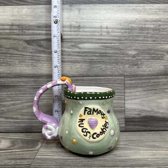 2003 Jessica Breedlove Designs Grandma FAMOUS HUGS & COOKIES 14oz Coffee Mug Cup - Picture 12 of 16